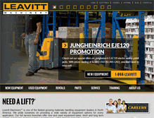 Tablet Screenshot of leavittmachinery.com